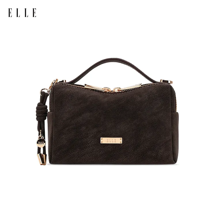 ELLE252025年流行女包新款【琥珀流光】柔雾波士顿手提枕头包女士