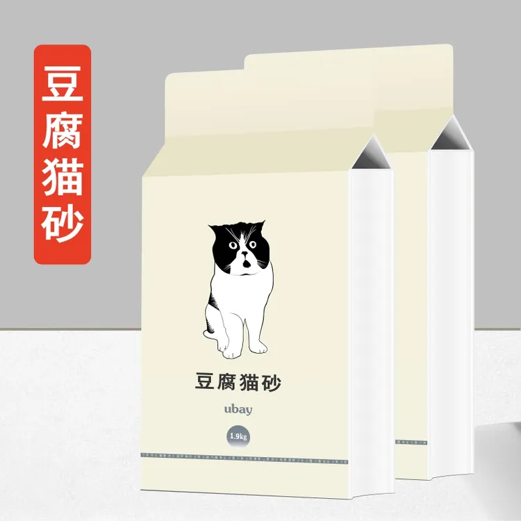 ubay纯豆腐猫砂天然植物花香防臭吸水快结团强不沾底原味奶香绿茶