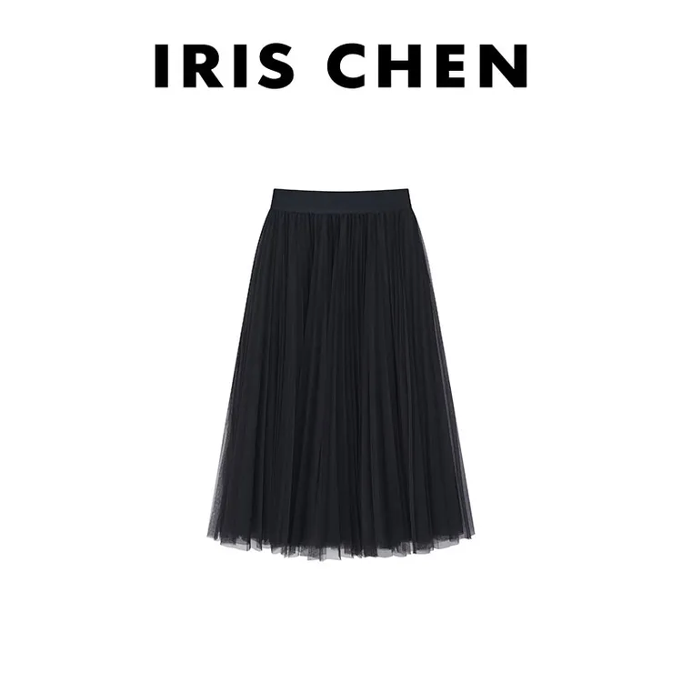 IRIS CHEN 芭蕾裙 2025春夏上新高弹力百搭仙女半身纱裙25QZ054