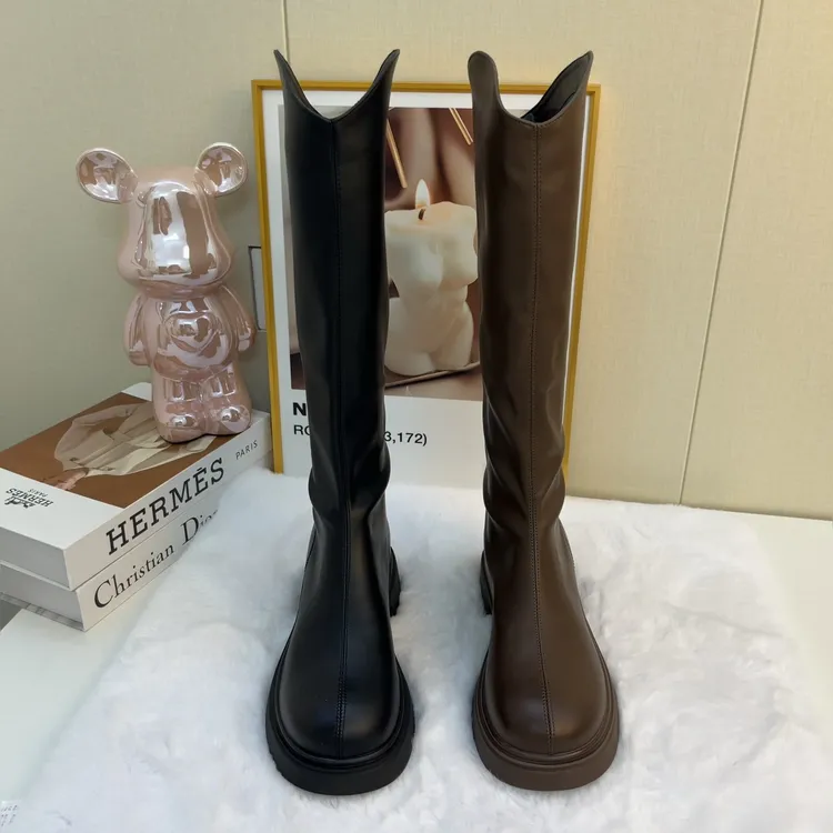 平底百搭厚底长靴过膝时装靴秋冬长筒靴女款2025新款靴子女长筒靴