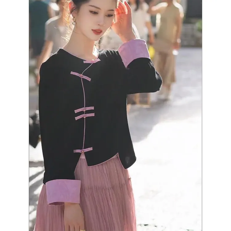 气质高级感新中式女装国风高端精致上衣外套半身裙套装女2025新款
