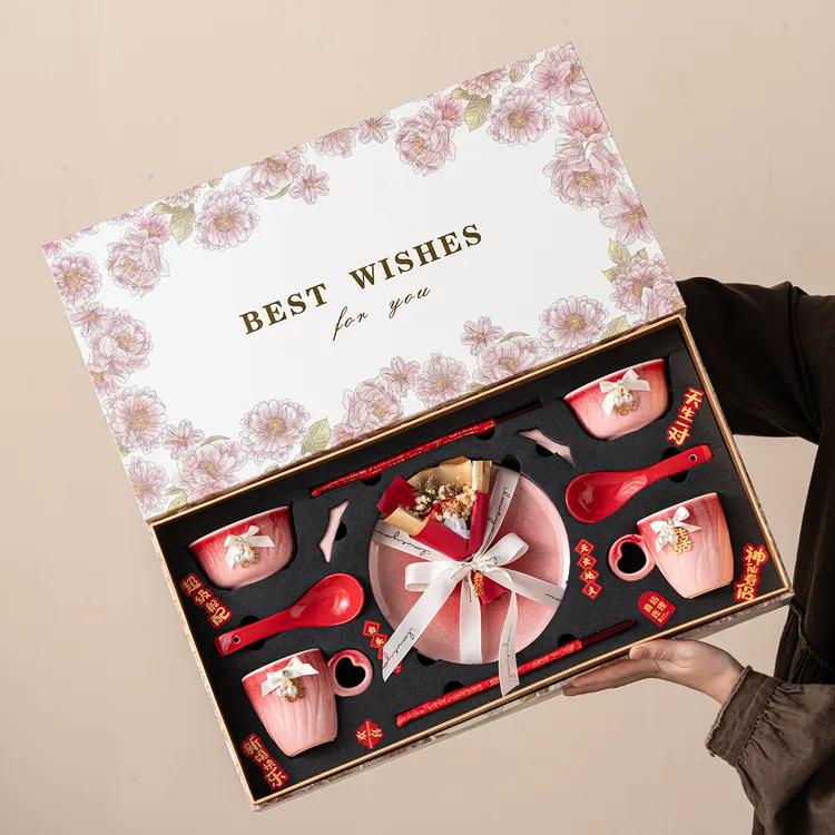 2025高档新品新婚结婚礼物品餐具套装送新人新娘闺蜜朋友姐妹实用