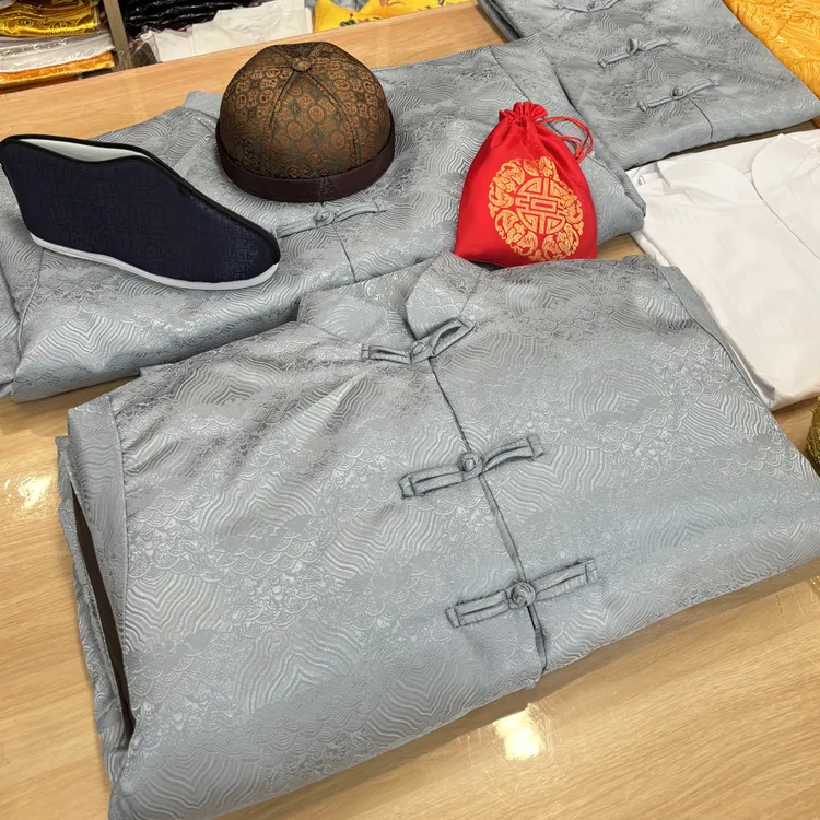 男款宋锦高档七件套全套（默认袜子不发鞋号找客服）