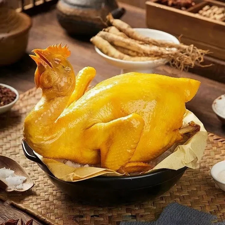 一只鱼DR.750g广东熟食腊味梅州盐焗鸡整只熟食真空广东正宗客家特产