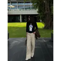 【英黎书院】“99%进口棉”极简立体线条灯芯绒百搭舒适休闲裤22051