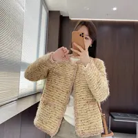 IMFLY金小金自制女装 90鸭绒羽绒服DYW10195秋冬气质小香风外套