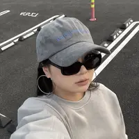 203 大头显脸小戴到63cm纯色字母简约时尚棒球帽男女鸭舌帽宽檐