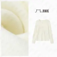 几里与麻 舒适圆领隐形拉链打底衫 衣长57胸围82 2112062