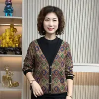 妈妈装流行时尚潮牌女装宽松冬装加绒冬款内搭独特漂亮装休闲长袖