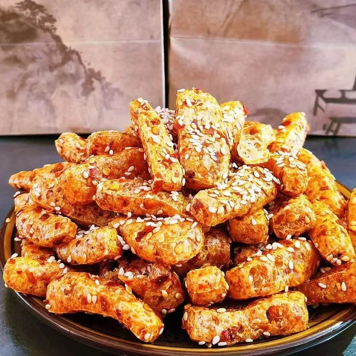 四川特色美食油炸豆干香脆可口开袋即食追剧小零食