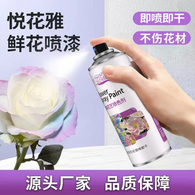 鲜花喷漆花艺花店专用喷漆定制自喷漆碎冰蓝彩喷色剂着色乌梅子酱商品图