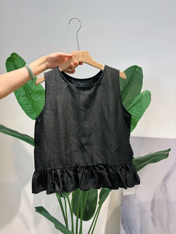 DY2164桑蚕丝香云纱龟裂纹重工时尚夏季女装上衣显白减龄网红