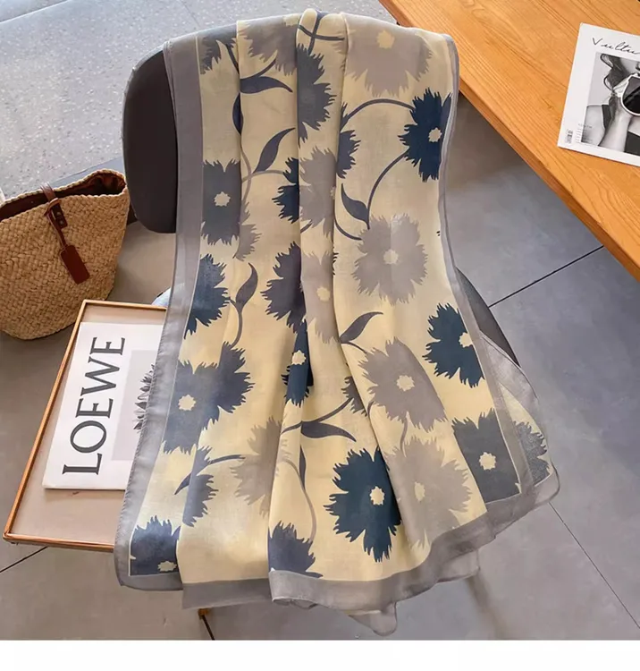 【原版高定版】围巾女韩系百搭保暖秋冬季棉麻长款披肩外搭薄款丝巾