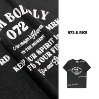 072 & RICE【黑米TEE】100纯棉 夏季休闲圆领短袖T恤 32NB309Z*
