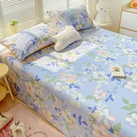 小清新纯棉床单单件100全棉四季新款宿舍单人炕单床笠被单三件套