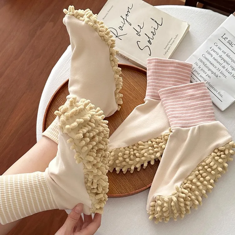 懒人擦地拖地袜子居家清洁吸水地板袜2025新款拖地神器拖把袜