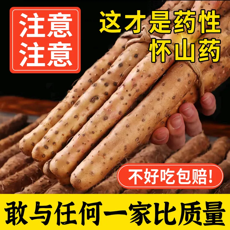 【不好吃包赔】温县垆土铁棍山药新鲜粉糯香甜营养高包邮直发农产品