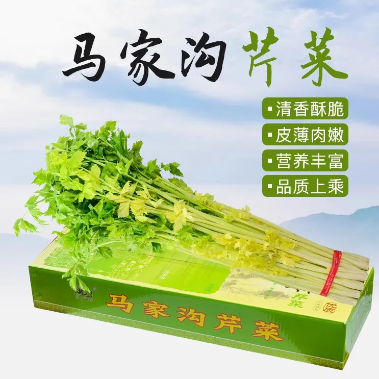 青岛平度空心马家沟芹菜4斤带半根（买3斤送1斤到手4斤）