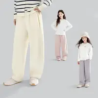 笛莎童装裤子女童裤子25春秋季新款儿童休闲阔腿裤洋气弯刀裤