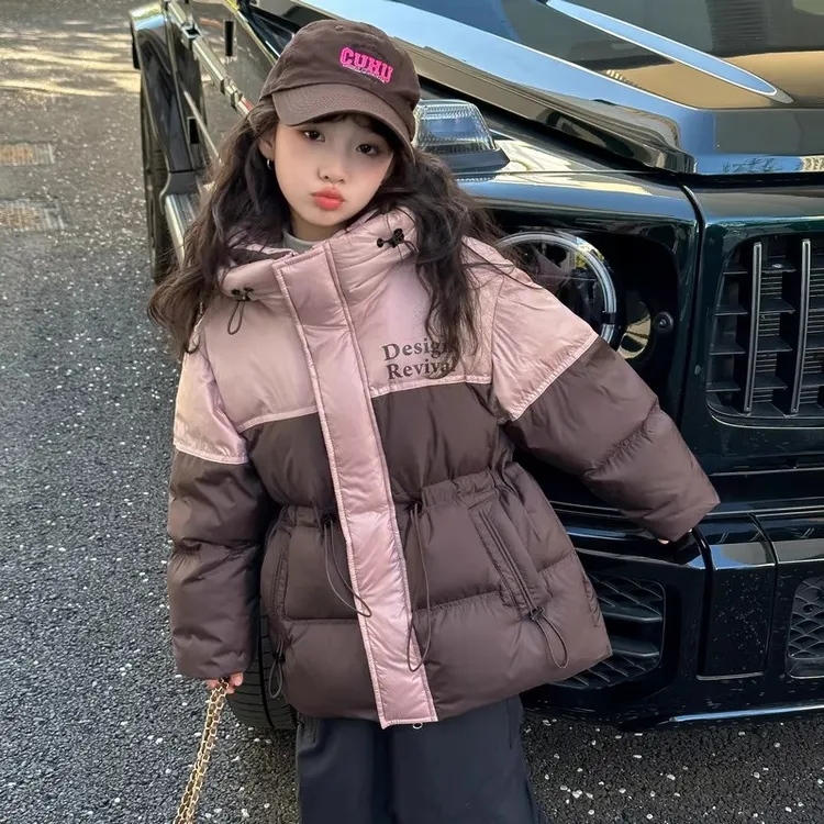 女童羽绒服2025新款儿童冬季白鸭绒上衣大童女孩冬装加厚保暖外套