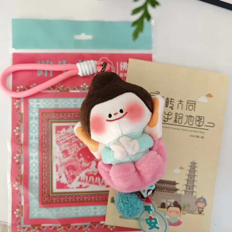 【现货】莲花小佛/礼品袋/大同手绘地图佛小伴汽车莲花小佛挂件成品