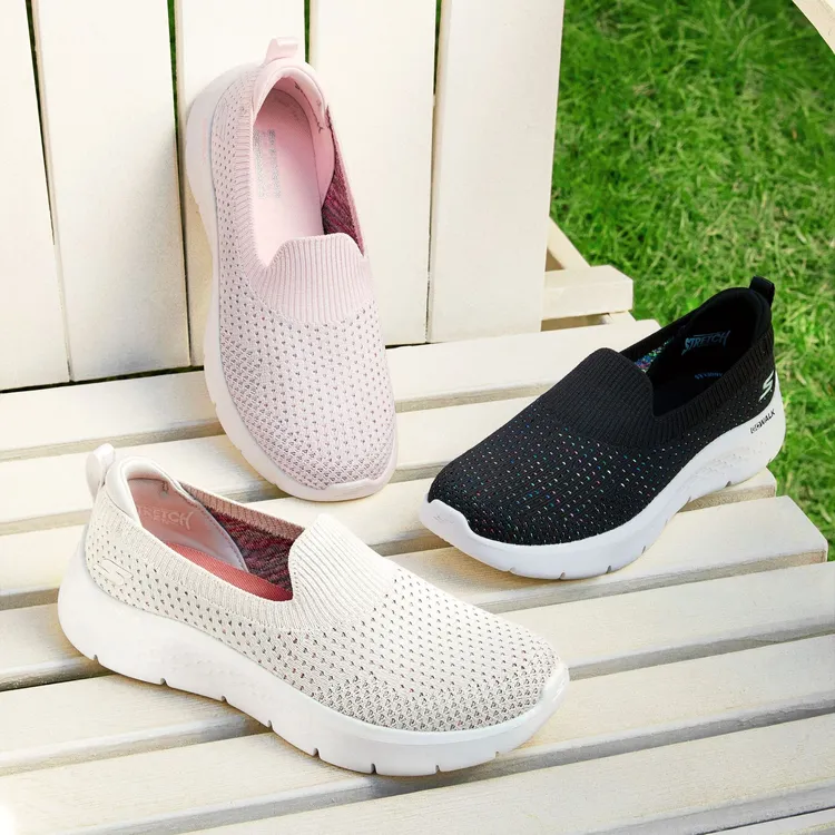 Skechers|斯凯奇夏女鞋一脚蹬轻便舒适软底时尚透气健步鞋124826