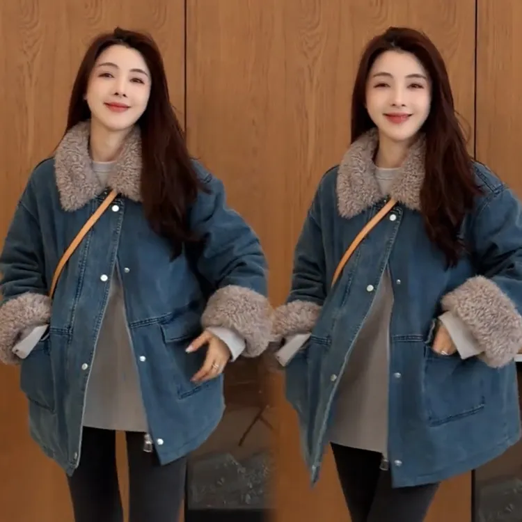 2025秋冬新款时尚显瘦气质网红高档洋气女高级百搭宽松大码外套潮