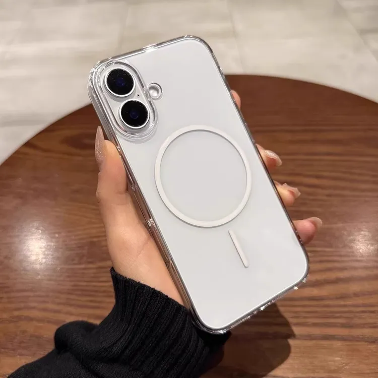 细圈磁吸适用于iPhone16手机壳高透超薄15防摔苹果14promax高级感