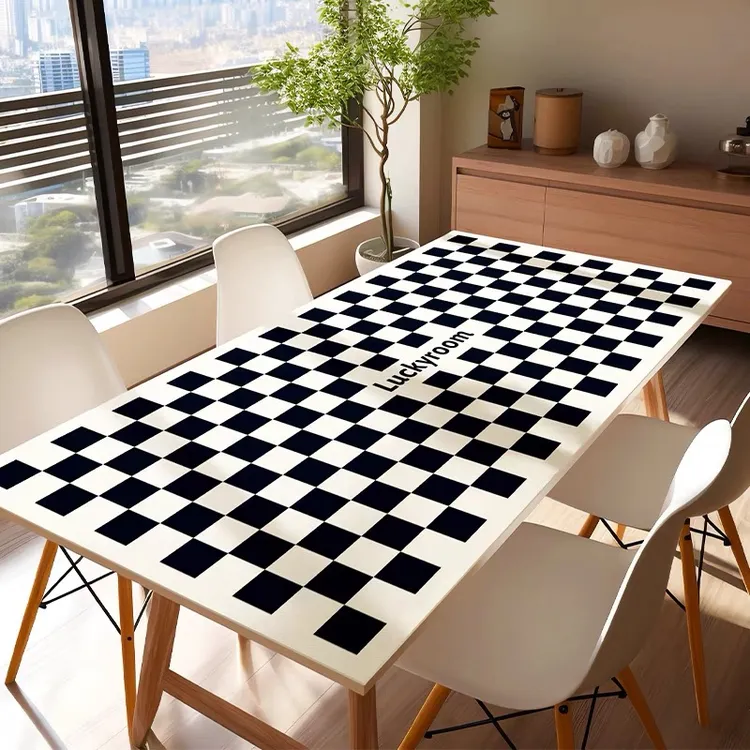 PVC印花垫餐边柜台面垫餐桌垫茶几垫书桌垫轻奢防油防水鼠标垫