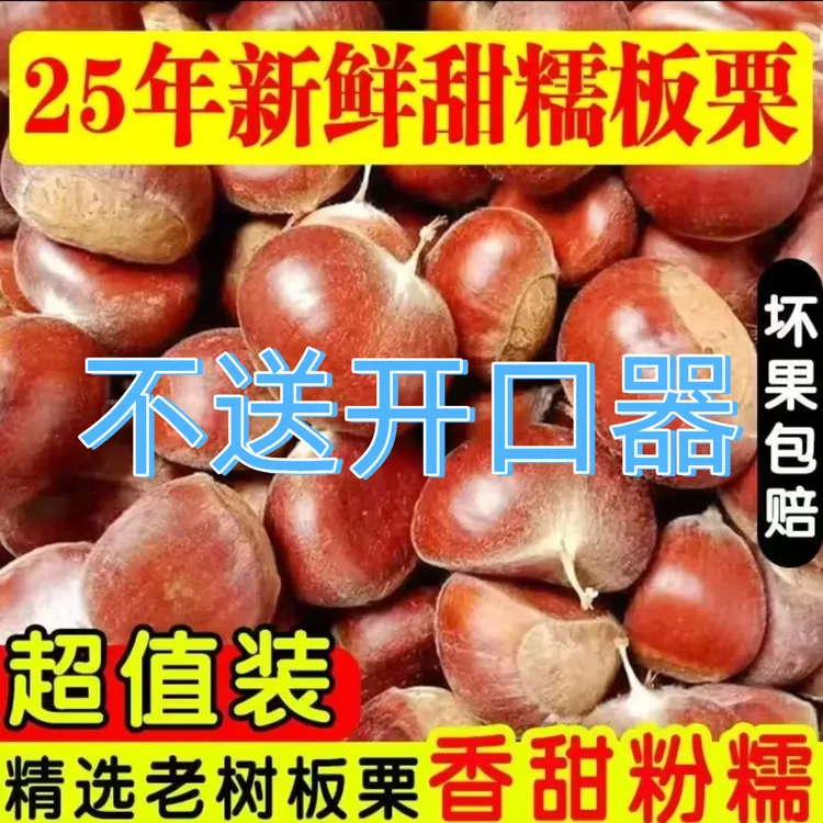 【不送开口器】2025新鲜丹东高山板栗颗颗非油栗非锥栗生板栗难剥皮