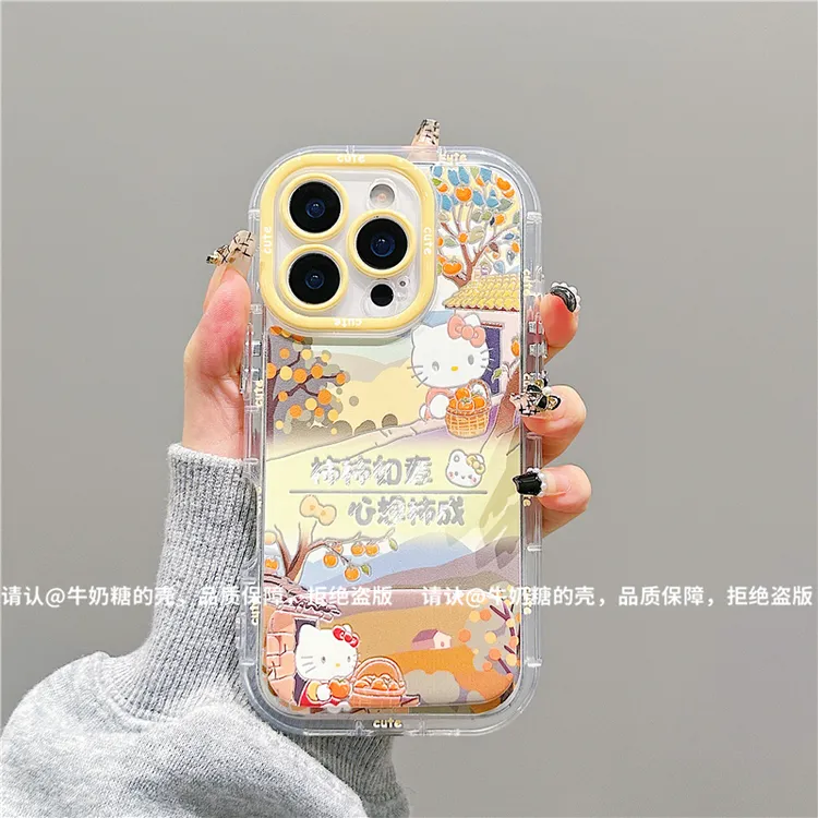 羽纱奶油壳适用苹果17/iPhone/华为荣耀/OPPO/VIVO/小米/手机壳潮