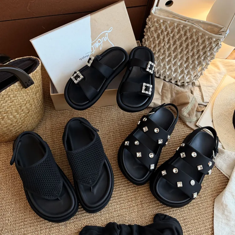 BAO/宝小姐2025休闲夏新款舒适韩版潮流时尚百搭凉鞋55-11/6006-3