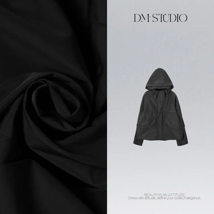 DEDM•STUDIO/秋冬极简风户外百搭连帽冲锋衣外套2508WT/QF1605