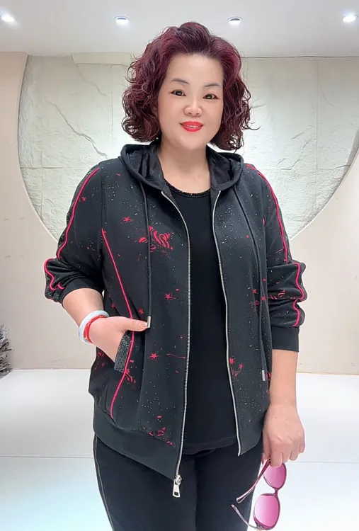 外套29235秋季大码妈妈秋装网红女款爆款百搭洋气时髦年轻气质