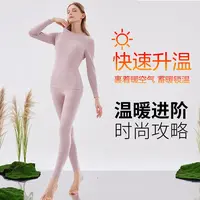 【崔万志工厂】2025新款石墨烯羊毛蚕丝保暖女士套装锁温8128款