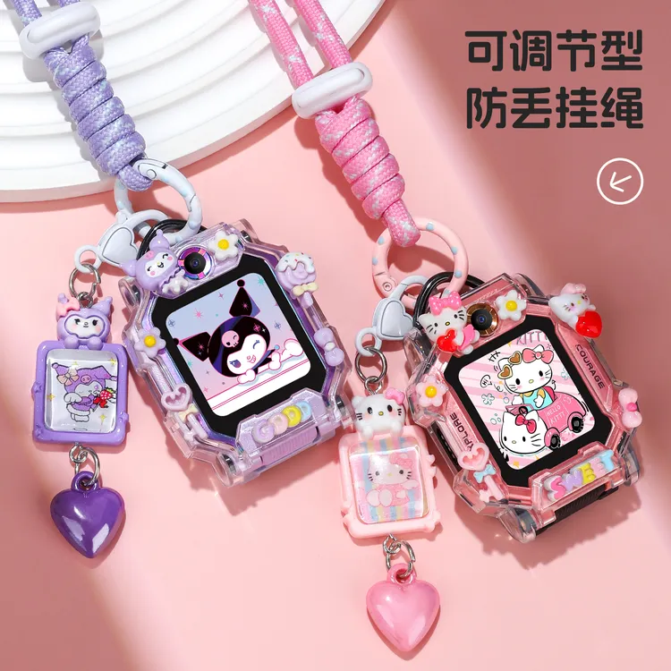 适用小天才电话手表挂绳z10/z11两用卡通钥匙扣z9/z8公仔吊坠挂脖