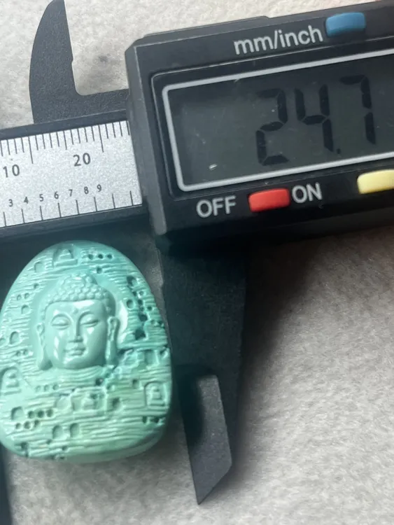 时尚精品绿松石佛吊坠男士