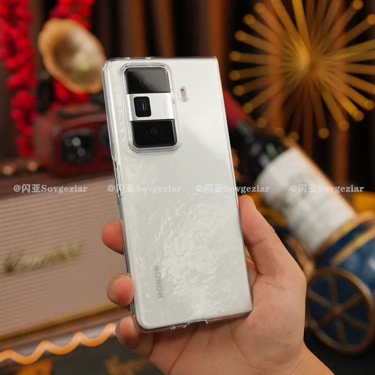 【超薄透明+裸机手感】适用于荣耀MagicVS3手机壳旋转支架折叠V系列