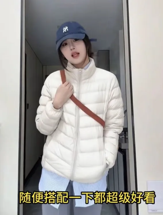 女款【升级版3层防跑绒】秋冬立领连帽波家轻薄羽绒服轻便胶囊