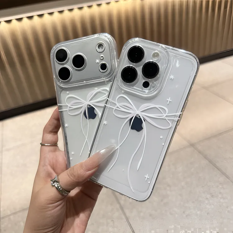 氛围感星星蝴蝶结飘带适用苹果17promax手机壳16小米华为14防摔