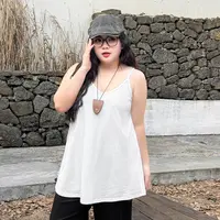 CX5193大码女装【极简打底衫】秋冬吊带背心卫衣叠穿下摆遮臀中长款