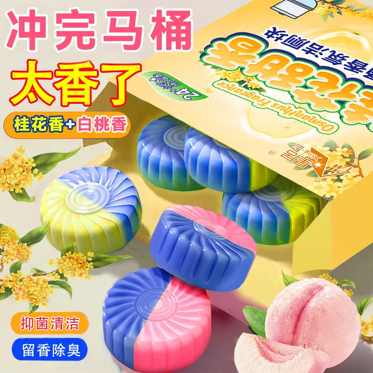 马桶洁厕宝蓝泡泡洁厕灵厕所强除垢清洁剂除臭神器马桶洁厕灵块家