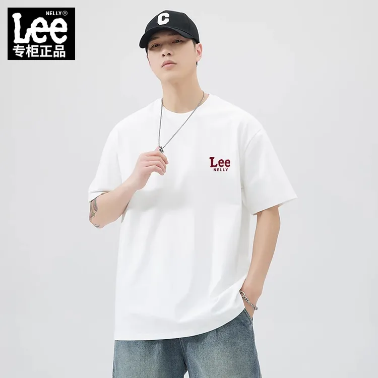 Lee Nelly款情侣短袖t恤2025新款美式夏季半袖纯棉宽松男女同款