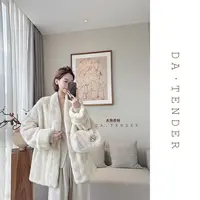 DA·Tender【人间小妲己翻边毛绒外套】厚实保暖高级富贵风