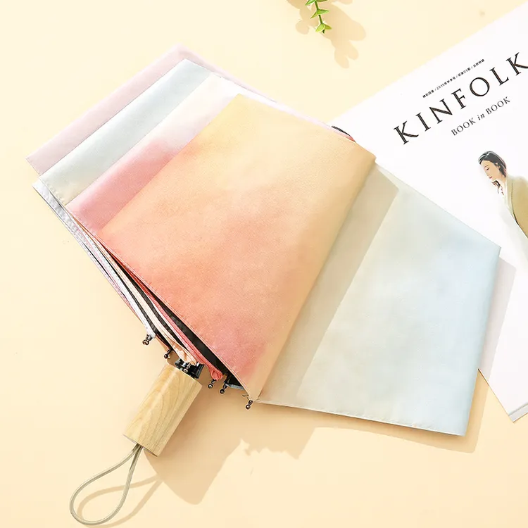 雨伞全自动遮阳伞晴雨两用太阳伞黑胶防紫外线超轻折叠伞