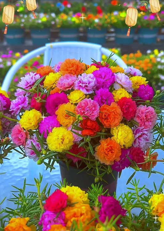 【新粉福利】三股辫升级六股辫新品重瓣太阳花色辫子造型宿根多年生