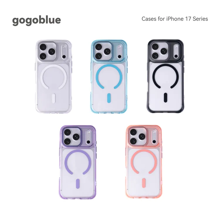 gogoblue四角气囊防摔手机壳适用于iPhone17/17pro Max磁吸保护套