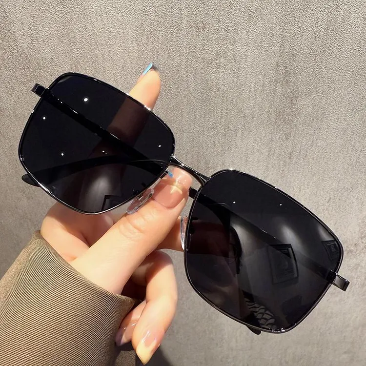 适合大脸大框偏光太阳眼镜男款弹簧腿不夹脸防紫外线开车专用墨镜