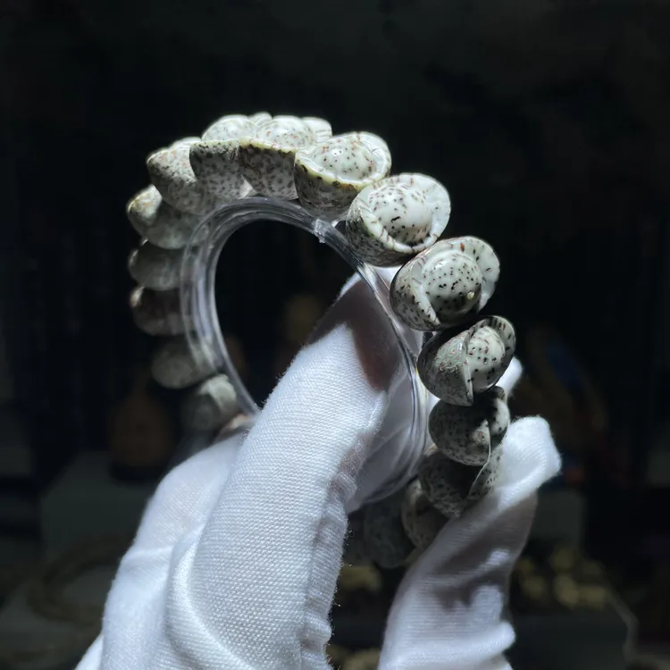 【元宝】原生态星月菩提石玉料手工招cai元宝原皮单圈随型大尺寸