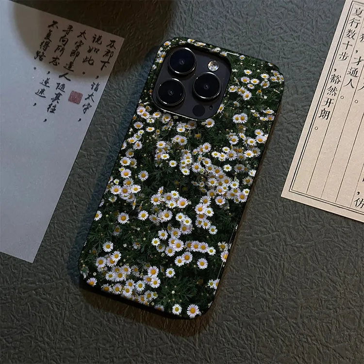 文艺花海适用苹果15promax手机壳iPhone17/16硬创意卡通14pro菲林